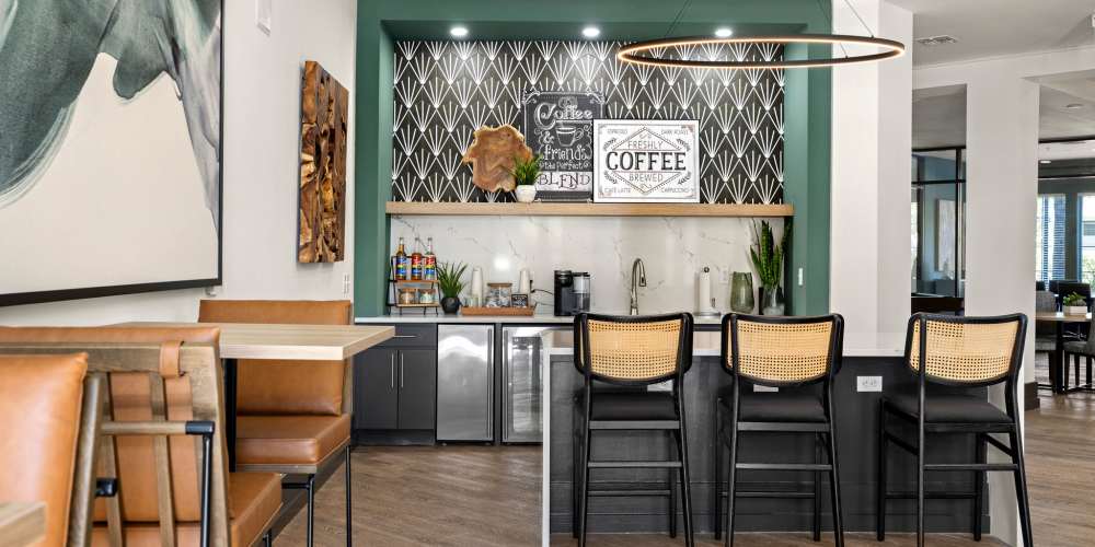 Clubhouse coffee bar at Circa at Fishhawk Ranch in Lithia, Florida