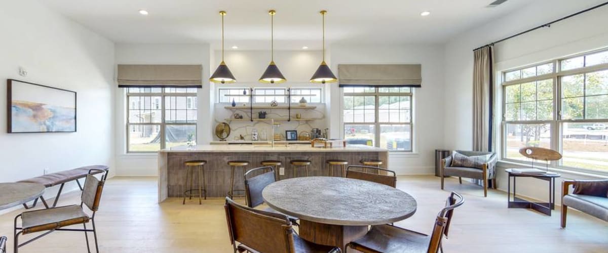 Resident clubhouse kitchen at Exchange at St. Augustine in St Augustine, Florida