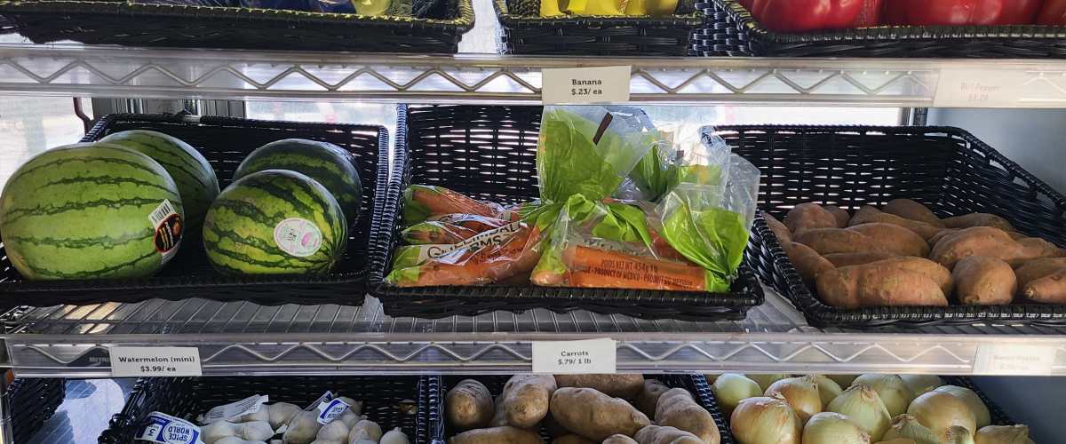 Marketplace produce at Parkway Gardens Senior Apartment Community in Saint Paul, Minnesota