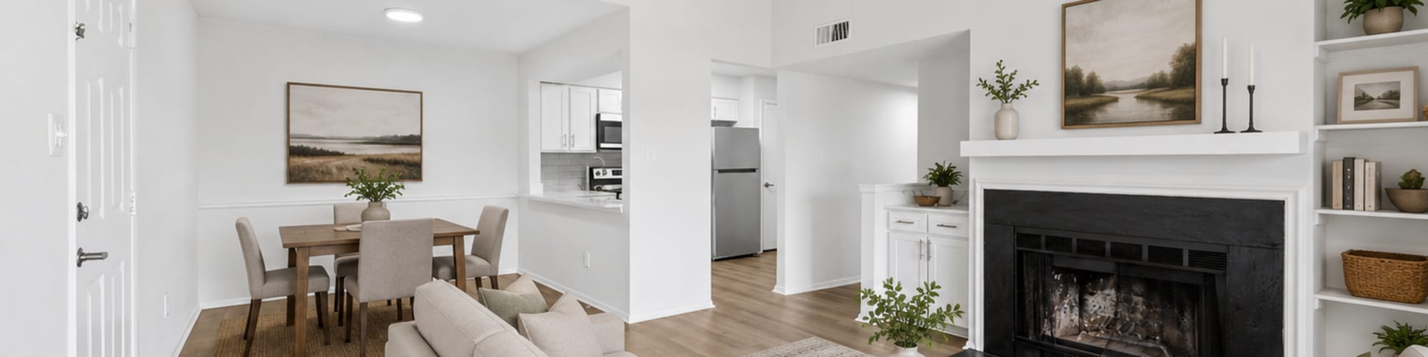 Renovated and Classic home styles featuring refined finishes and fixtures at Chase Heritage in Sterling, VA for lease