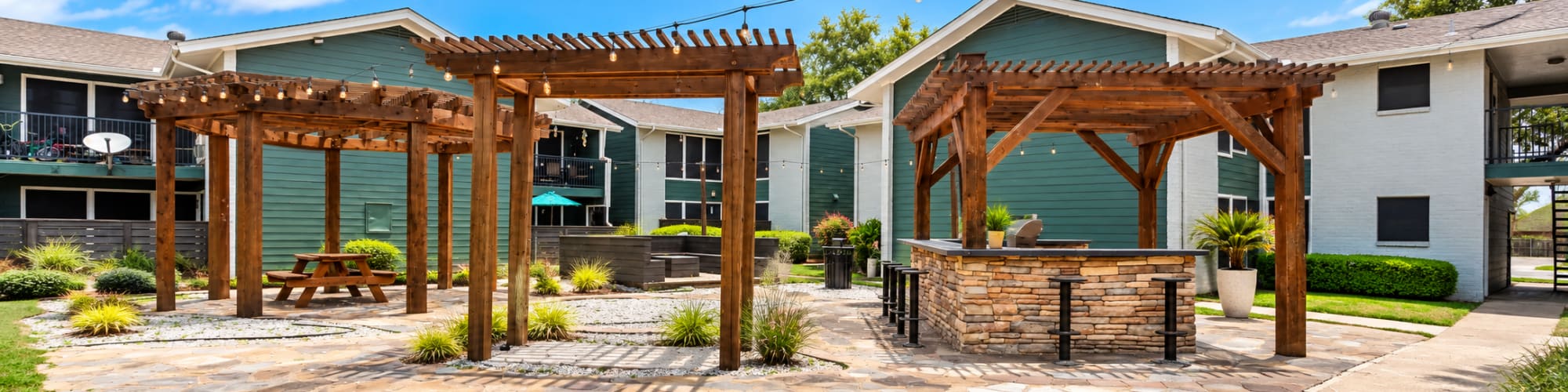 courtyardAmenities at Tribecca Pointe Apartments in Hurst, Texas