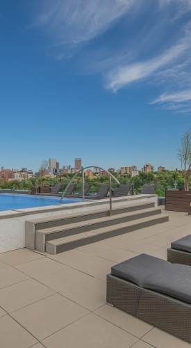 Rooftop swimming pool at The View at Wash Park in Denver, Colorado