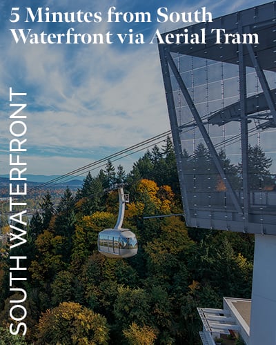 Take the aerial tram to South Waterfront at Marquam Heights in Portland, Oregon