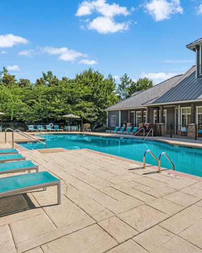 Swimming pool at Huntsville Parc Apartment Homes in Huntsville, Alabama