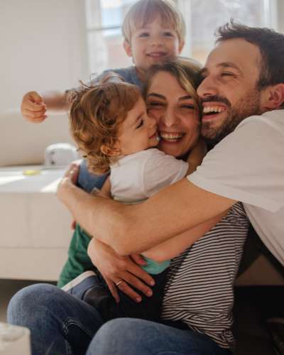 Happy family at Sage by Vintage in Reno, Nevada