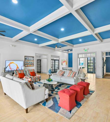 Living room at The Haven At West Melbourne in West Melbourne, Florida