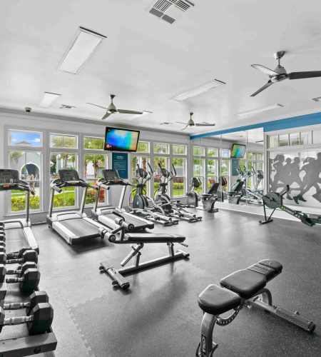 Fitness center at The Haven At West Melbourne in West Melbourne, Florida
