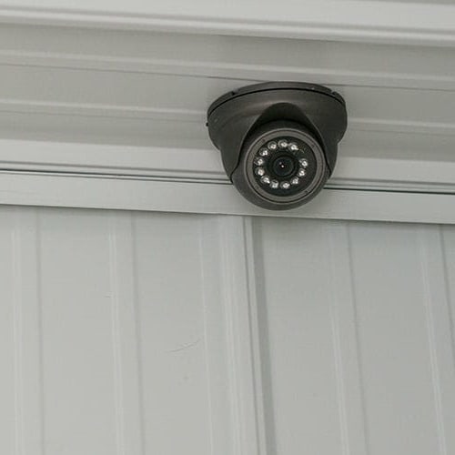 24-hour digital security camera at Red Dot Storage in Sturtevant, Wisconsin