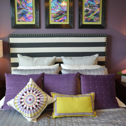 Cozy bedroom at The Abbey at Grant Road apartments