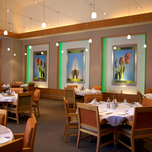 Restaurant style dining room at All Seasons Rochester Hills in Rochester Hills, Michigan