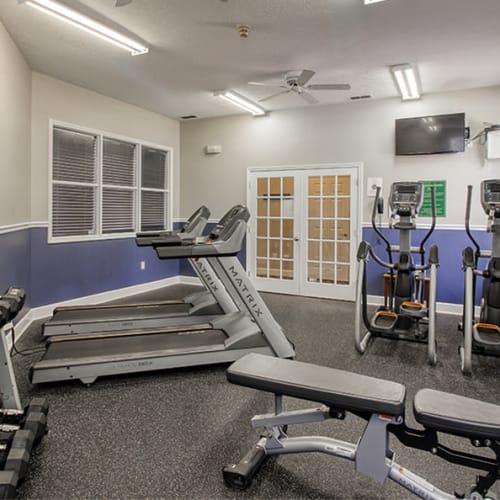 State of the art fitness center at Webster Green in Webster, New York