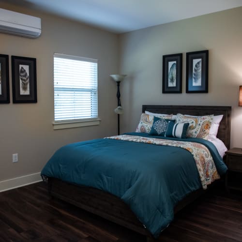 Comfortable bedroom at Westminster Memory Care in Aiken, South Carolina.