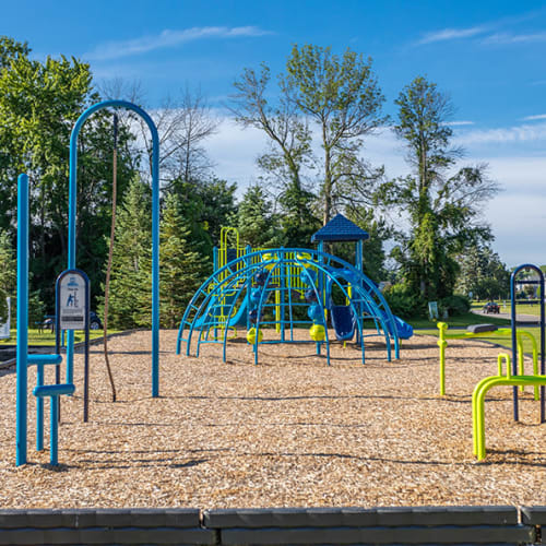 Playground at Webster Green in Webster, New York