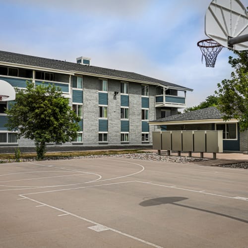 Basketball court at Florida Station Apartments in Aurora, Colorado