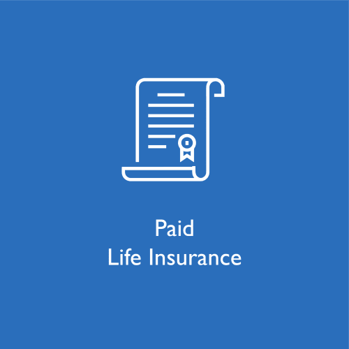 Paid life insurance at WRH Realty Services, Inc 