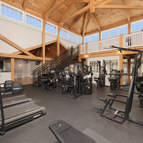 State of the art fitness center at Atkins Circle Apartments & Townhomes in Charlotte, North Carolina