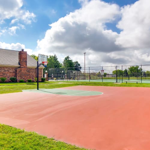 Basketball court at The Highlands in Fairborn, Ohio