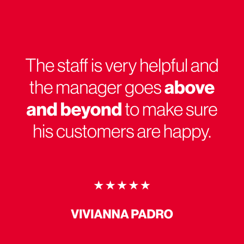 A five star review from Vivianna Padro for A+ Storage in Doral, Florida