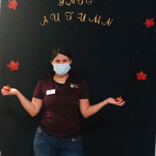 A team member at Oxford Glen Memory Care at Sachse in Sachse, Texas