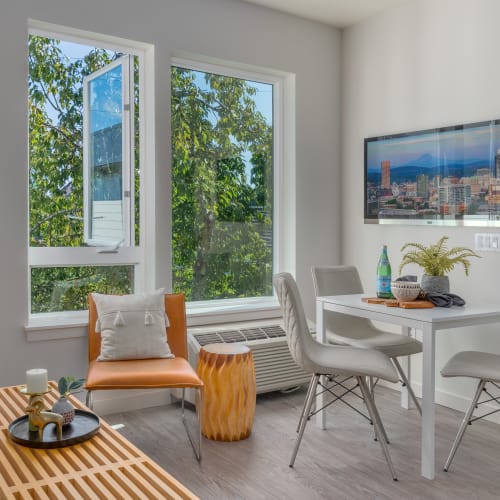 Bright living area at one of our properties at Coast Property Management in Everett, Washington