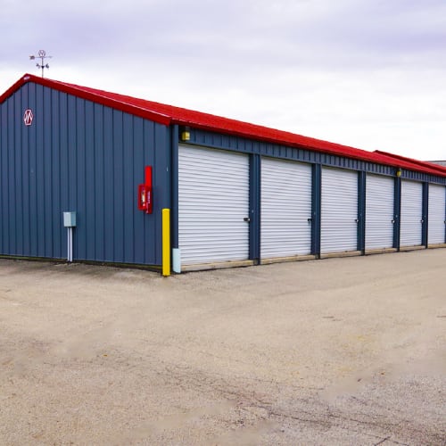 Outdoor units at Red Dot Storage in Jackson, Mississippi