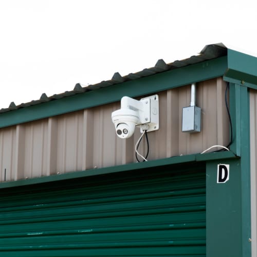 Security cameras at Red Dot Storage in Denham Springs, Louisiana