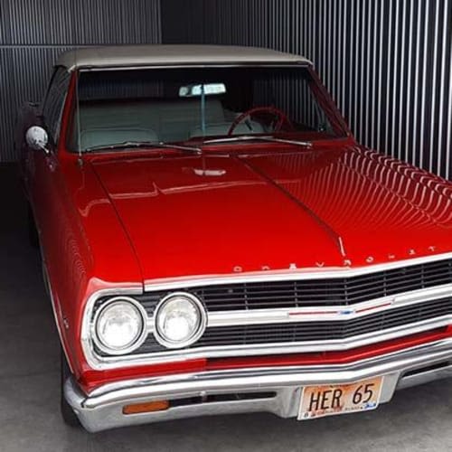 Classic car stored at Red Dot Storage in Peoria, Illinois