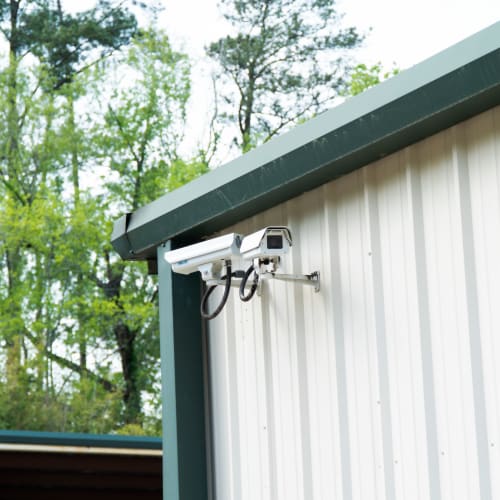 Digital surveillance cameras at Red Dot Storage in Mandeville, Louisiana