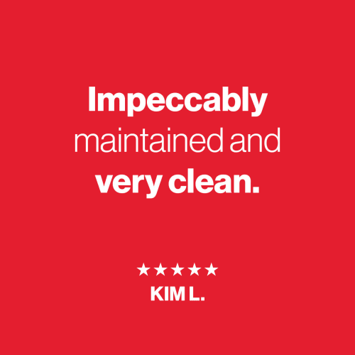 A review of A+ Storage that says "Impeccably maintained and very clean."