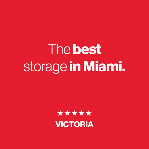 A review of A+ Storage that says "The best storage in Miami."