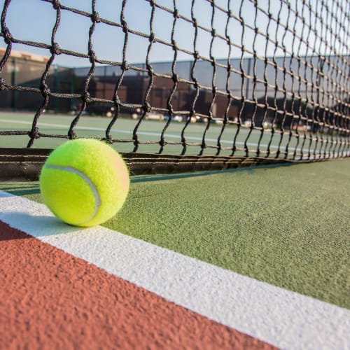 Tennis court at Greenfield Village in Rocky Hill, Connecticut 