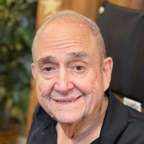 Happy resident at Oxford Glen Memory Care at Owasso in Owasso, Oklahoma