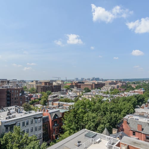 Incredible views from the rooftop terrace at Bristol House in Washington, District of Columbia