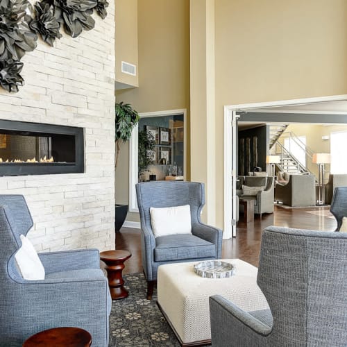Clubhouse area where resident can relax or hang out with friends at The Retreat at Market Square in Frederick, Maryland
