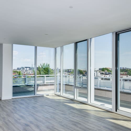 Spacious empty apartment ready for someone to move in and make their own at The Corcoran in Washington, District of Columbia