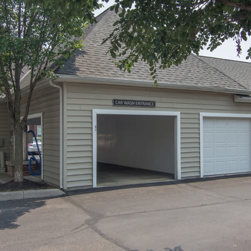 Garage and reserved parking available at Clifton Park Apartment Homes in New Albany, Ohio