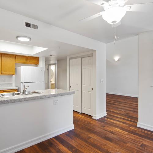 kitchen at Pacific View in Oceanside, California