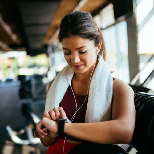 woman working out near Bellevue in Washington, District of Columbia