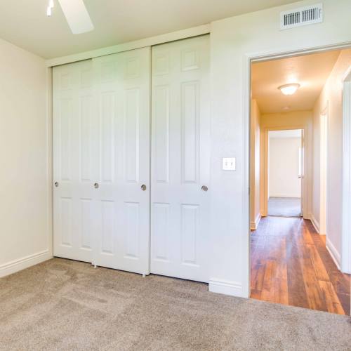bedroom at O'Neill Heights in Oceanside, California