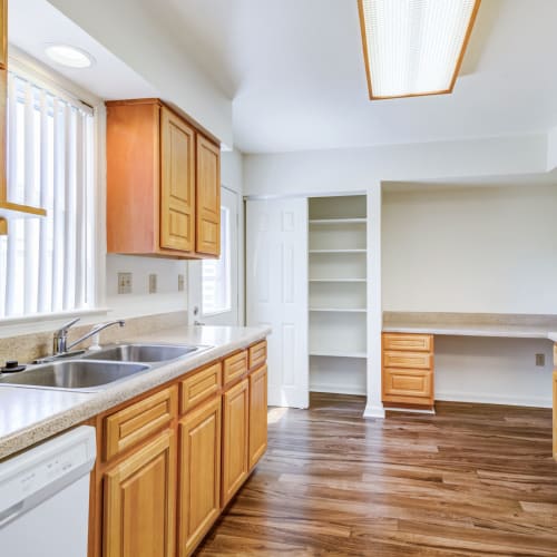 A kitchen at Midway Manor in Virginia Beach, Virginia