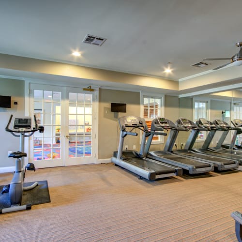 a fitness center at Masters Hill Historic in Quantico, Virginia