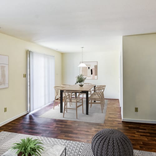 A dining room at Gela Point in Virginia Beach, Virginia