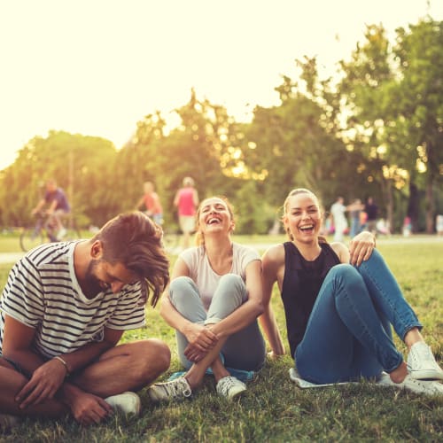 residents at a picnic near  Forster Hills in Oceanside, California