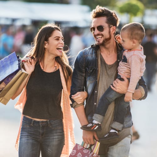 resident family at a farmer's market near Seaside Village in Oceanside, California