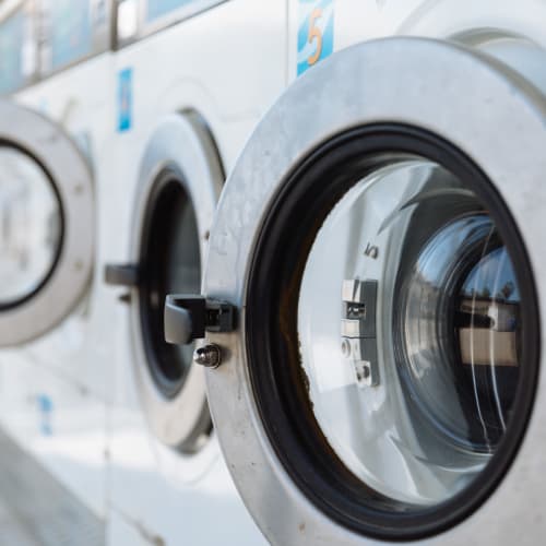 a washer and dryer at Queens Way in Norfolk, Virginia