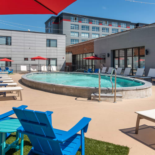 Swimming pool and deck at The Preserve Scott's Addition in Richmond, Virginia