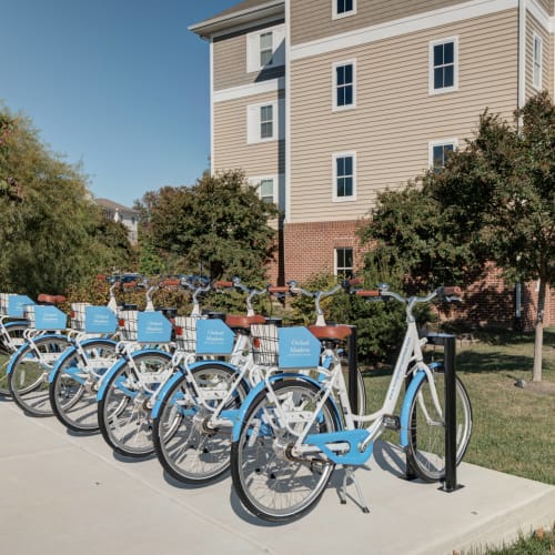 Bike-share program at Orchard Meadows Apartment Homes in Ellicott City, Maryland