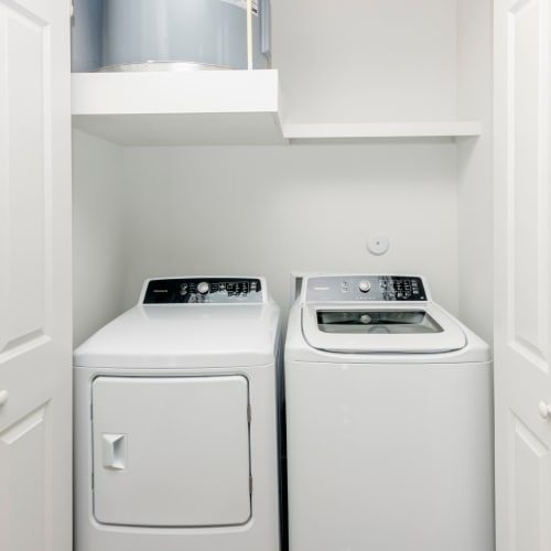 Washer and dryer at Elevate at Skyline in McKinney, Texas