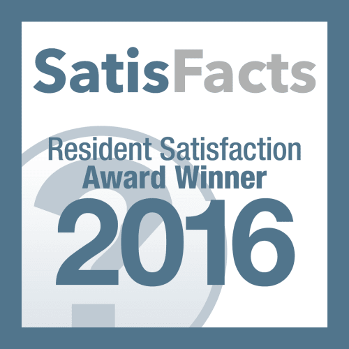 SatisFacts 2016 Resident Satisfaction Award