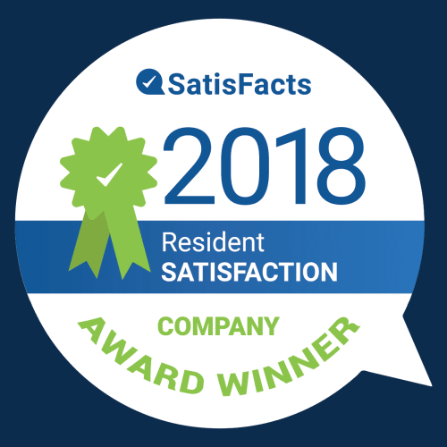 SatisFacts 2018 Resident Satisfaction Award